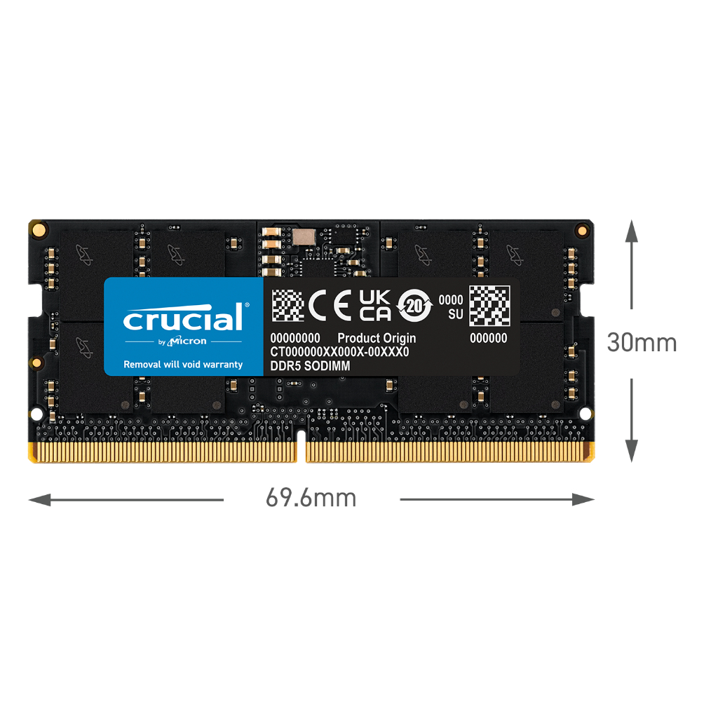 Crucial 32GB DDR5-5600 SODIMM - CT32G56C46S5 | Shopee Singapore