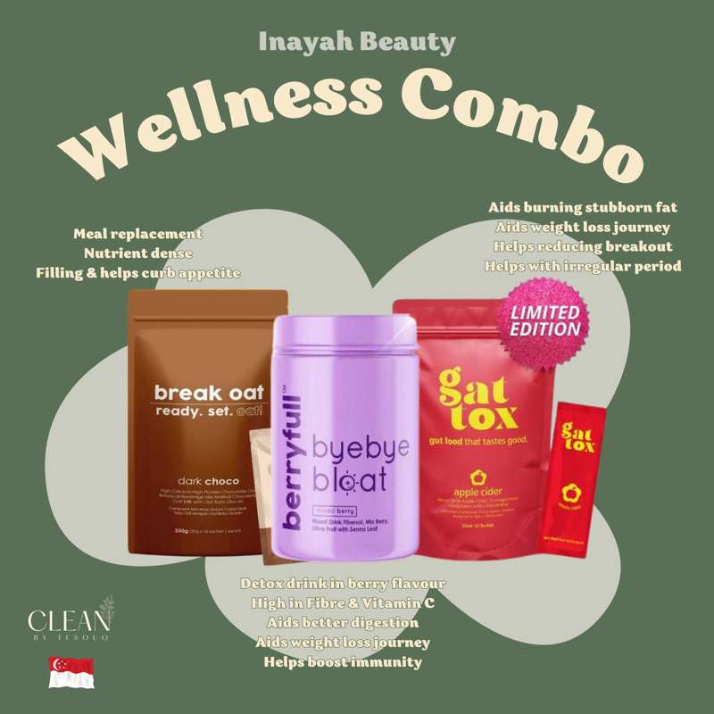 SG INSTOCK INAYAH BEAUTY Gattox Berryfull Break Oat Oatmeal Meal ...