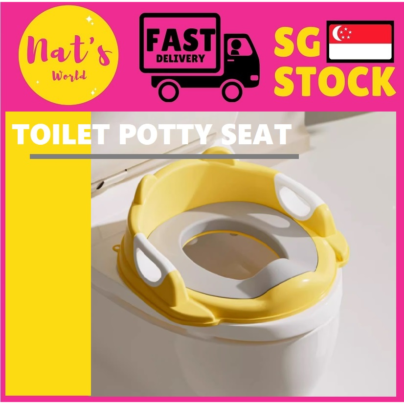 Kids Training Potty Seat with Handles Adjustable Toddler Toilet