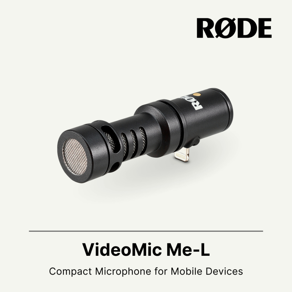 Rode VideoMic MeL Directional Microphone for iOS Devices Shopee