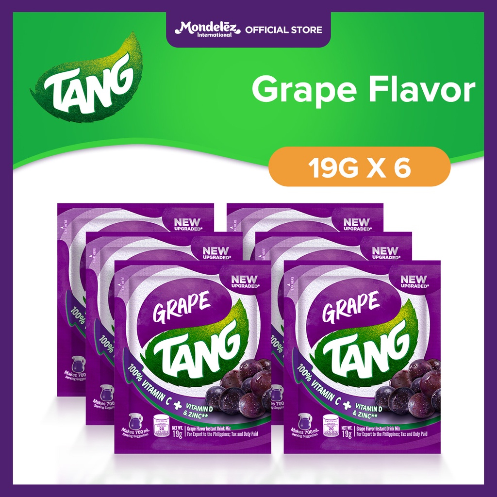 Tang Instant Drink Mix Grape Flavor 19g with Vitamins and Minerals C