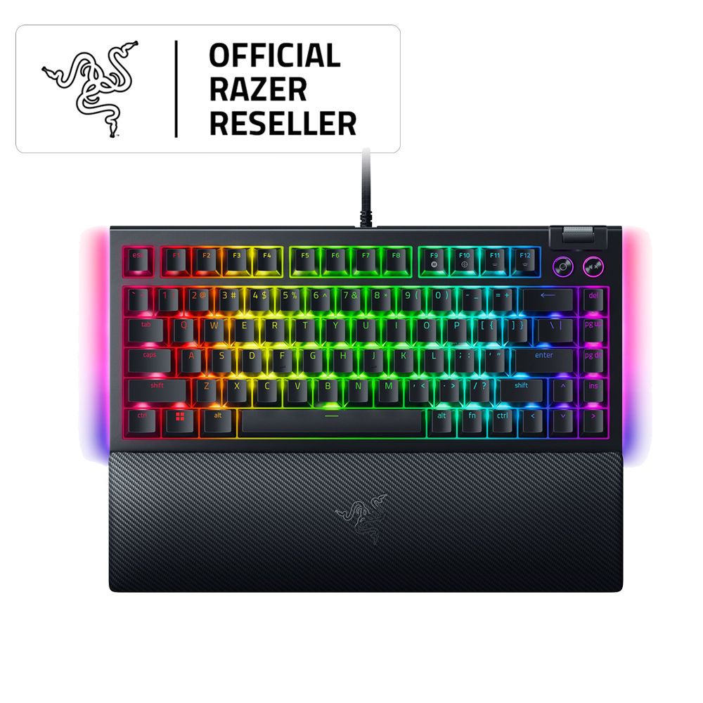 Razer BlackWidow V4 75 US Layout Hot swappable Mechanical Gaming Keyboard with Razer Chroma RGB