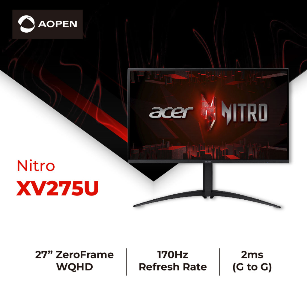 Acer Nitro Xv U P Inches Wqhd Miniled With Hz Refresh Rate Gaming Monitor Shopee