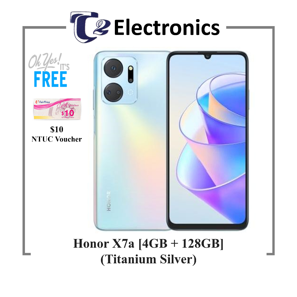 Celular 4G HONOR X7A Silver 128GB, 128GB