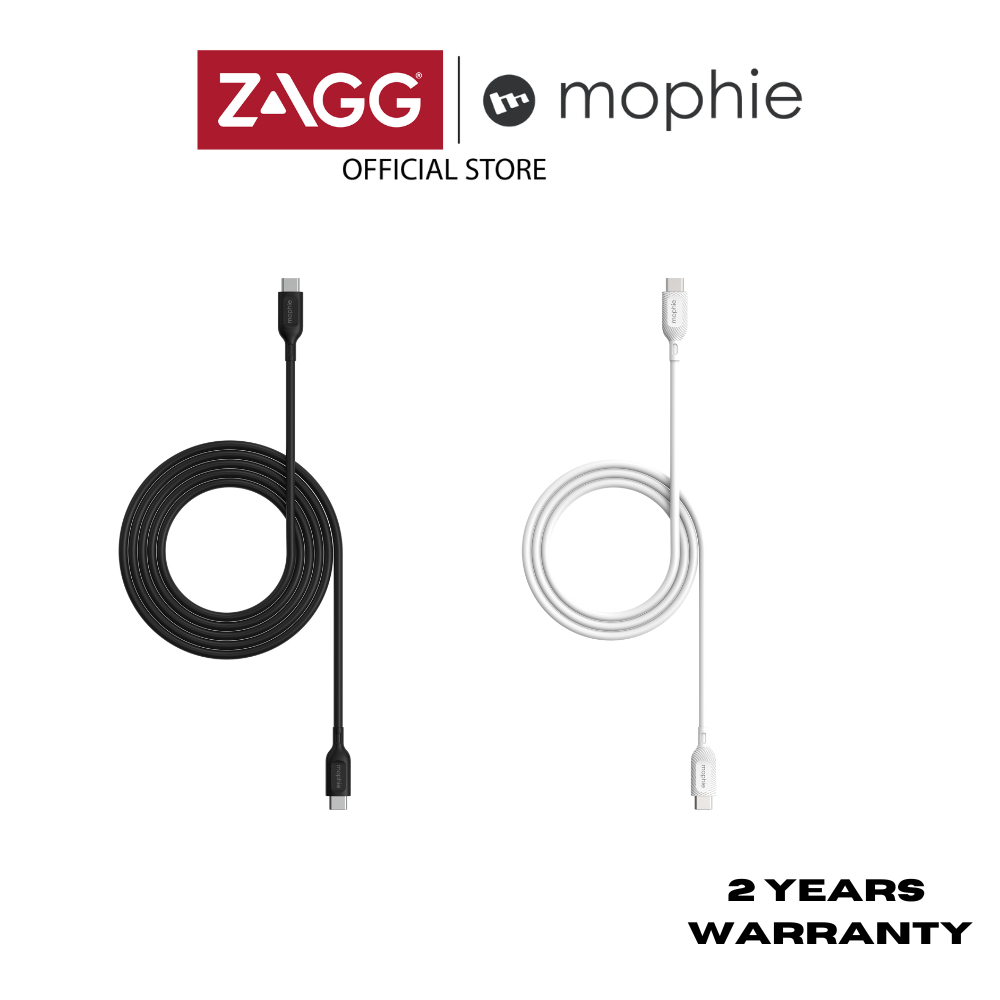Mophie Essential Charging Cable USBC to USBC (60W) 1M/2M l 2 Years