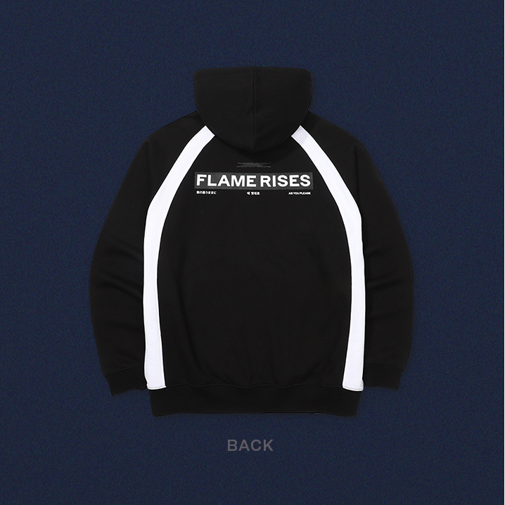 LE SSERAFIM - FLAME RISES Zip-Up Hoodie (Black) | Shopee Singapore