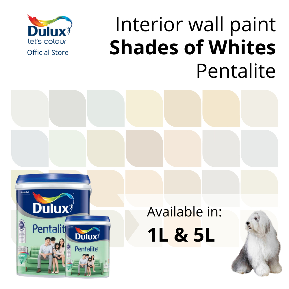Dulux Interior Wall Paint Shades of White (AntiFungus / High