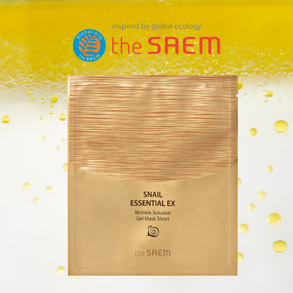 the SAEM] Snail Essential EX Wrinkle Solution Gel Mask Sheet 28ml | Shopee  Singapore