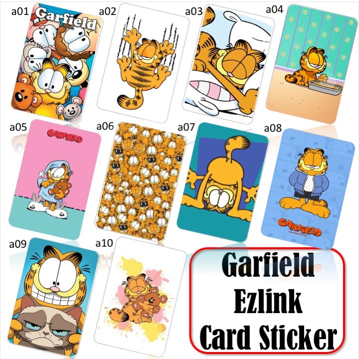 Garfield Ezlink Card sticker (Hologram) | Shopee Singapore