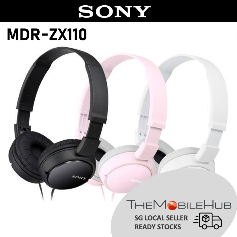 Sony MDRZX110 Wired 3.5mm OnEar Headphones Earphones Foldable Local