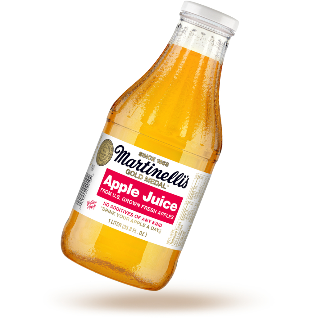 Martinelli's Gold Medal 100 Apple Juice, MultiServe Glass Bottle, 1