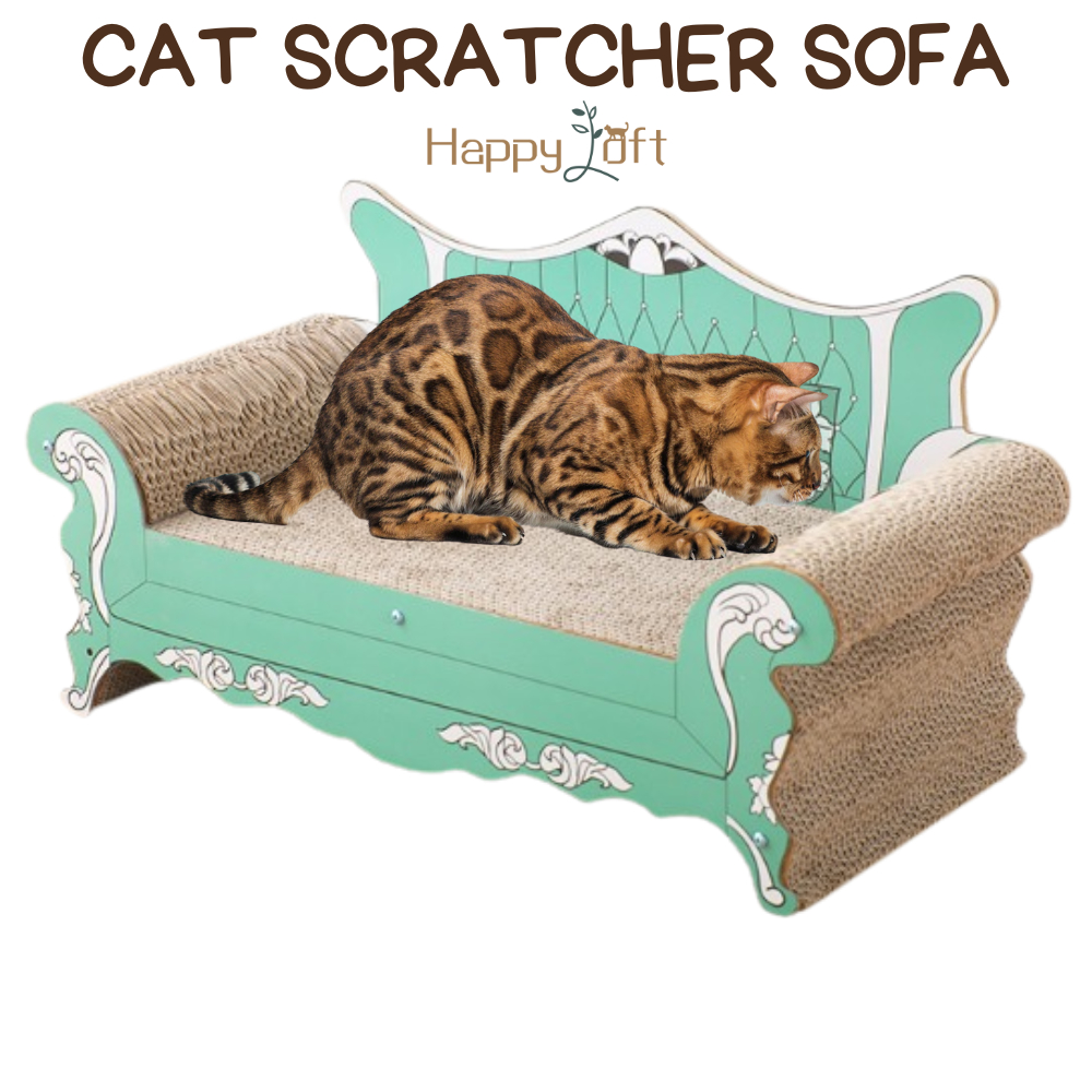 [SG SELLER] Cat Scratcher Sofa Bed Cat Kitten Rest Play Cardboard Bed Car Scratching Board Large