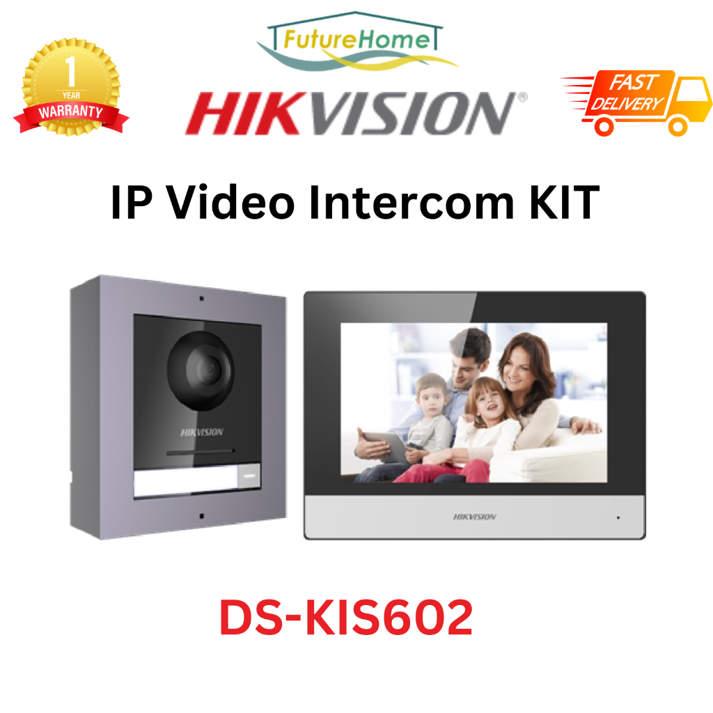 SG Local Hikvision DS-KIS602 IP Video Intercom Kit | Call Button, App ...