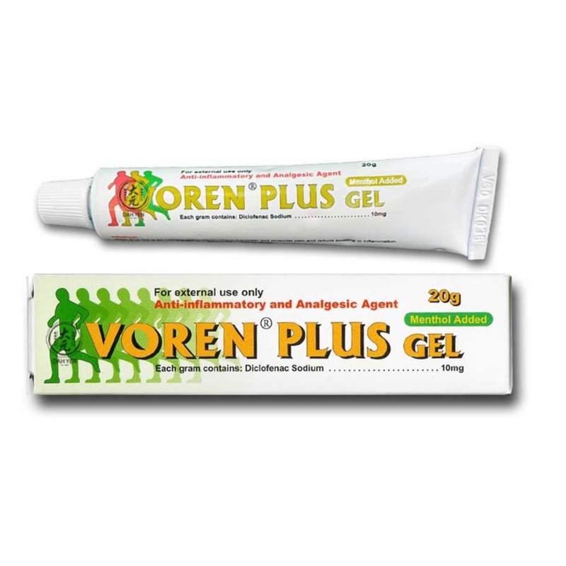 Voren Plus with Menthol Gel, 20g for Relief of Muscle and Joint Pain ...
