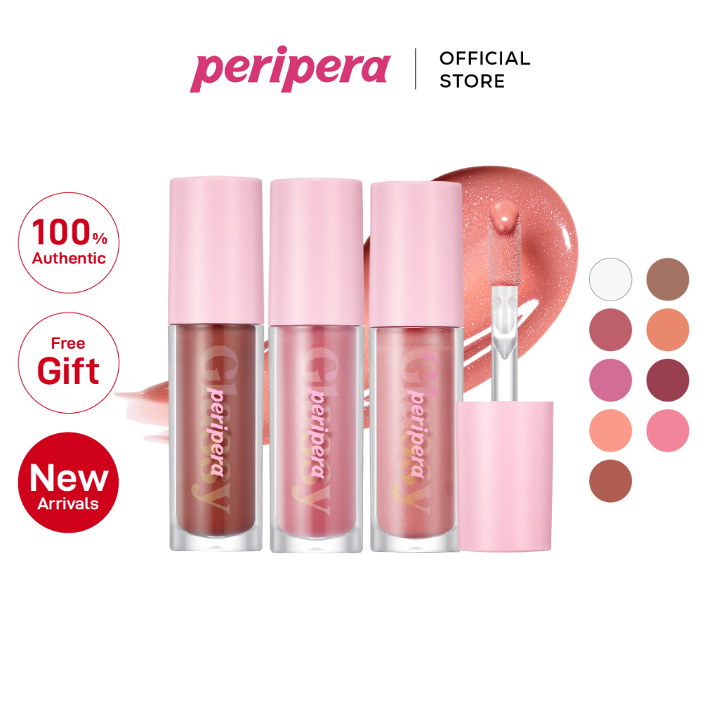 [PERIPERA] 🇸🇬 [2023 NEW SHADES] Ink Glasting Lip Gloss 4.5ml (Lip plump ...