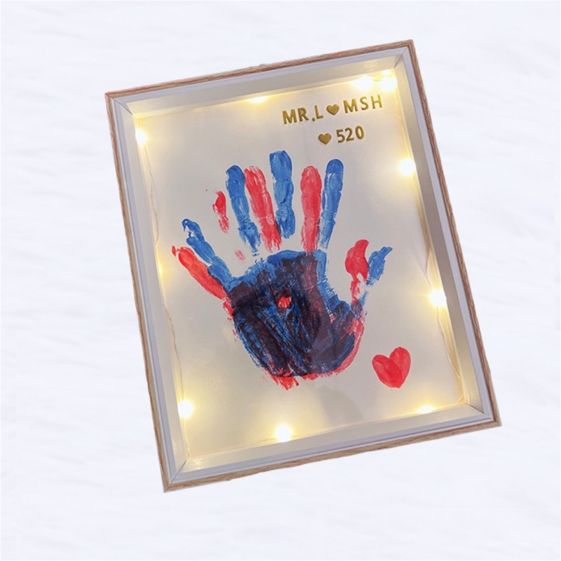 2024 DIY Handprint Colouring Frame Drawing Painting Handmade Handwrite