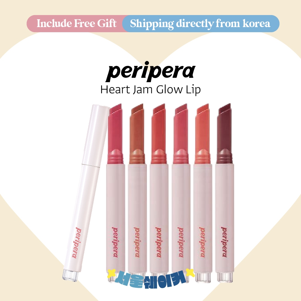 [Peripera] Heart Jam Glow Lip 14g (6colors) | Shopee Singapore