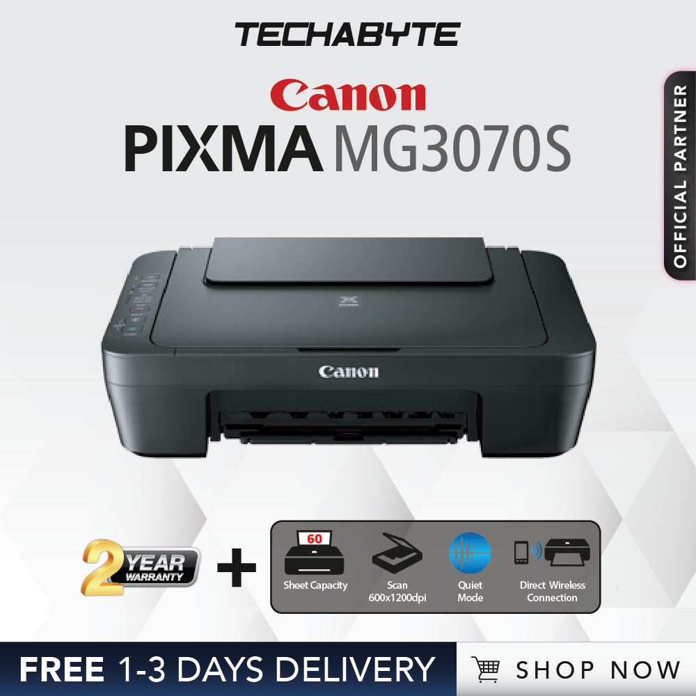 [FAST SHIP*] Canon PIXMA MG3070S / MG2570S Compact AllInOne Low