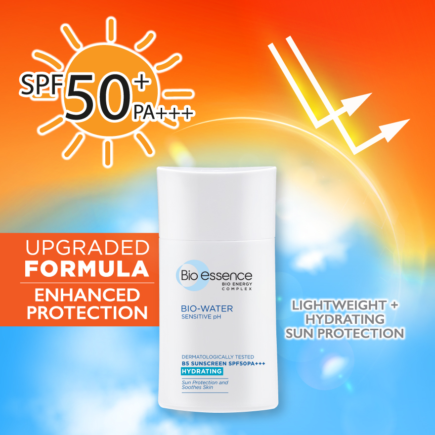 BIO ESSENCE Bio Water Sunscreen SPF 50 PA 40ml Non Sticky Lightweight and Hydrating Sun Protection for Sensitiv Shopee Singapore