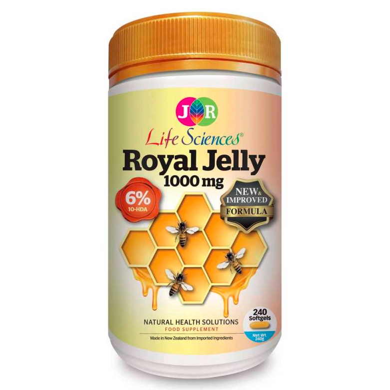 JR Life Sciences Royal Jelly 1000mg (240 Softgels) | Shopee Singapore