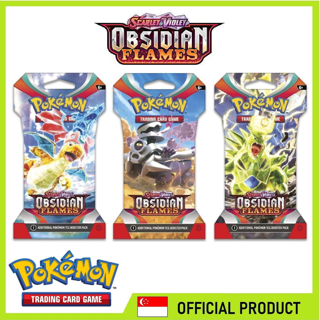 [X3 Packs] TCG Pokemon Scarlet & Violet SV03 Obsidian Flame Single ...