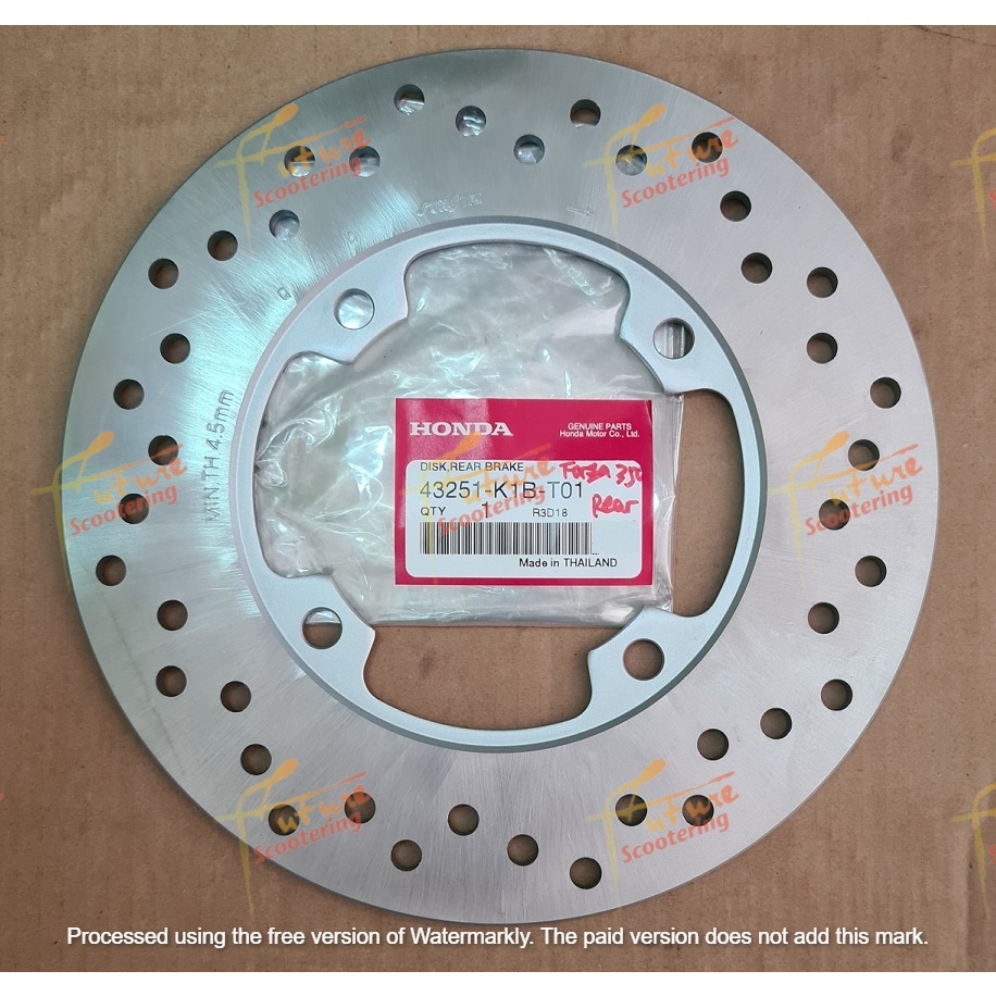 Honda Forza 350 Brake Disc Rear (Genuine Honda Spare Parts) | Shopee ...