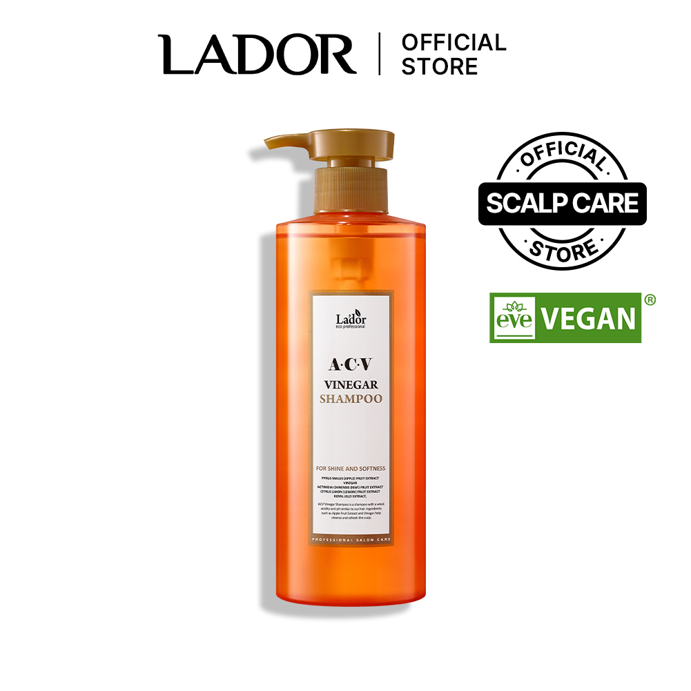 [LADOR] ACV Vinegar Shampoo / Treatment 430ml (Fresh & clean, Scalp care, Glossy hair) Shopee
