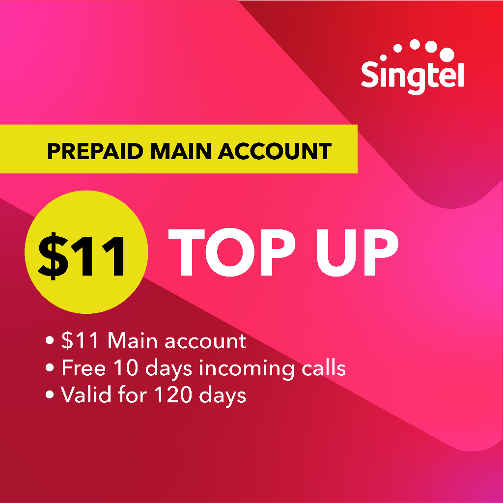 Singtel SGD11 hi Top-up | Shopee Singapore