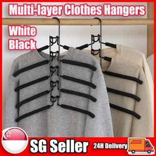 Toddler Multiple Clothes Hanger . Space Saver . Children Hangers .  Multi-layer Shirt Hanger . Kids Closet 