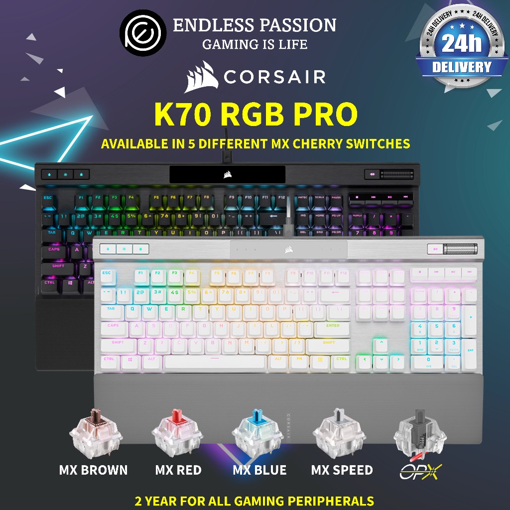 Corsair K70 RGB PRO Wired Mechanical Gaming Keyboard | Shopee Singapore