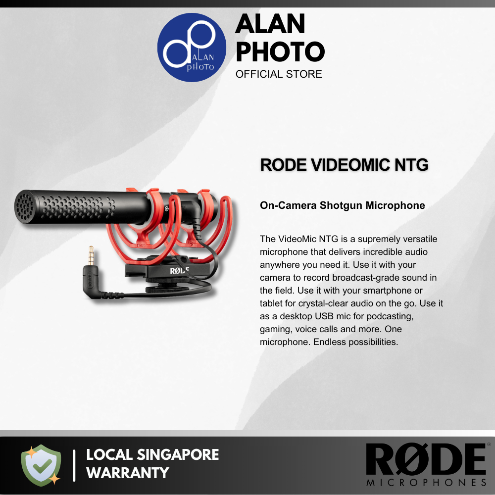 Alan Photo SG - Rode VideoMic Go II. A compact mic