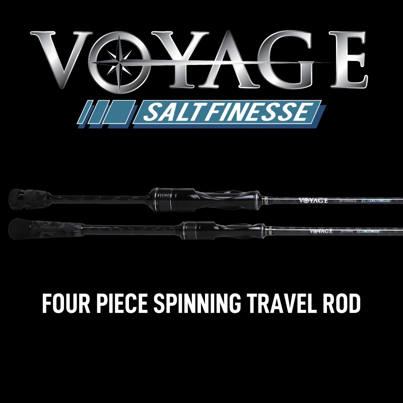BONE - VOYAGE Salt Finesse Series ~ Four Piece Spinning Travel Rod ...