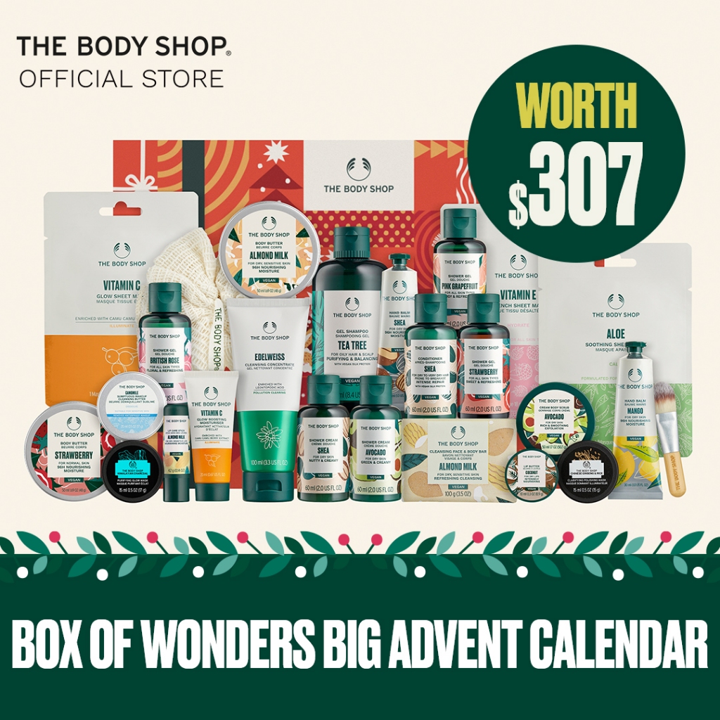 (Xmas 2023) The Body Shop Box of Wonders Big Advent Calendar  Shopee 