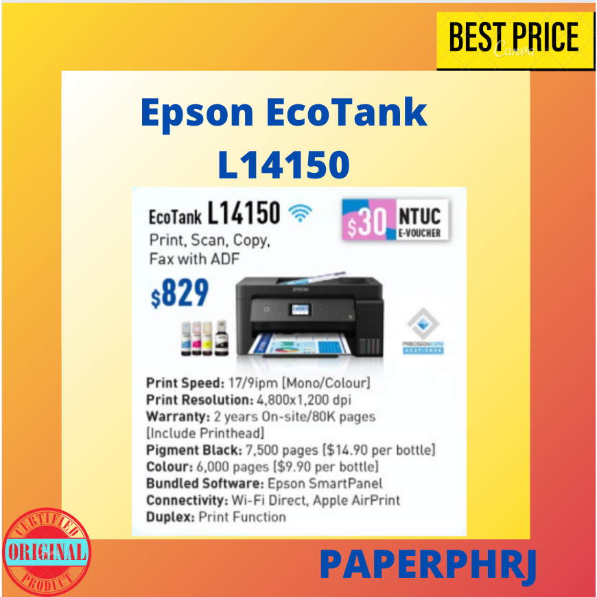 Epson EcoTank L14150 A3+ Wi-Fi Duplex Wide-Format All-in-One