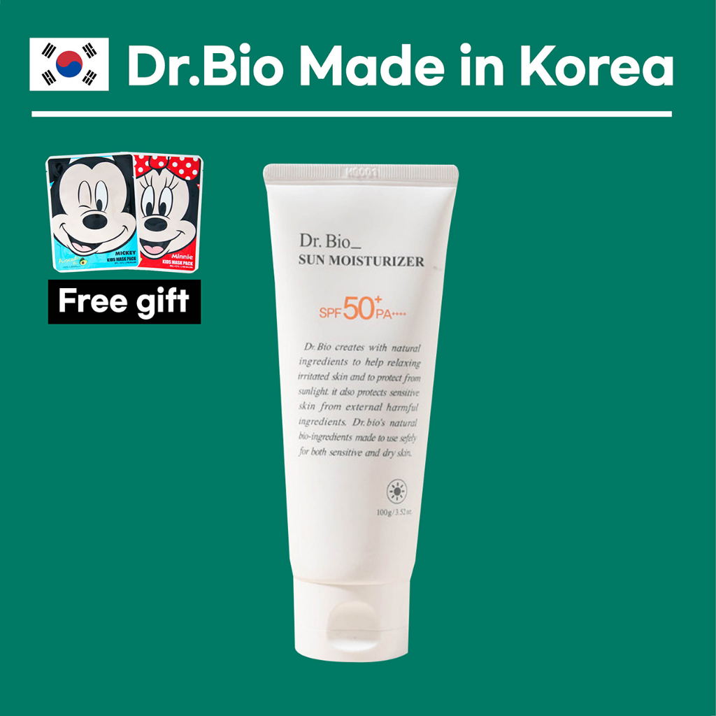 1EA / SPF50+ / PA++++ / Dr.Bio SUN MOISTURIZER sun cream 100ml | Shopee ...
