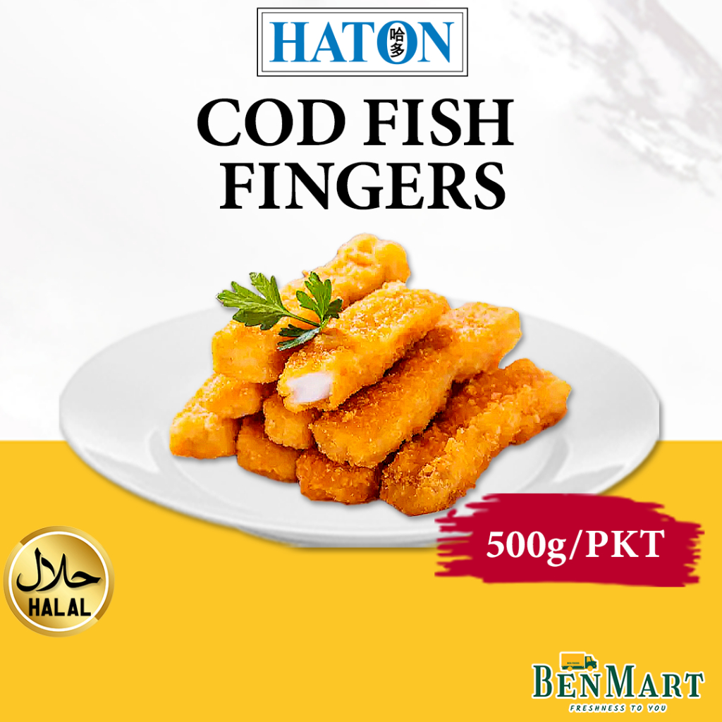 BenMart Frozen] Haton Cod Fish Fingers 500g - Halal