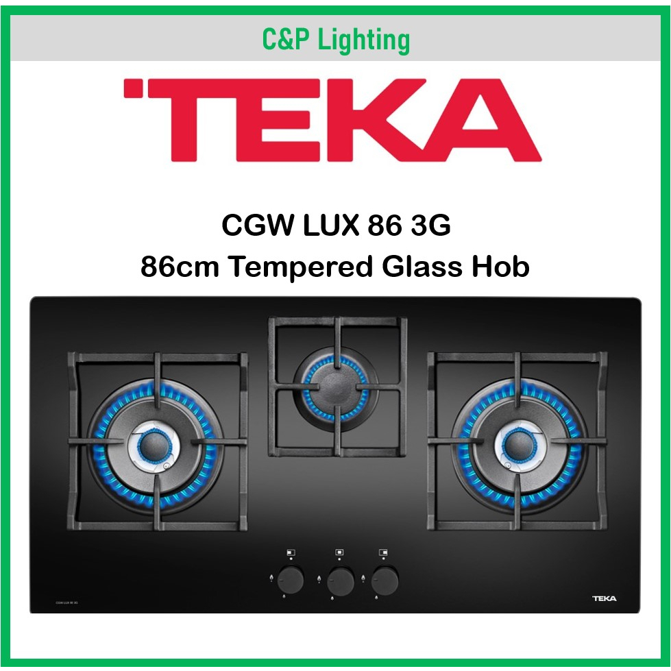Teka 86cm Tempered Glass Cooker Hob Gas Stove CGW LUX 86 3G Shopee