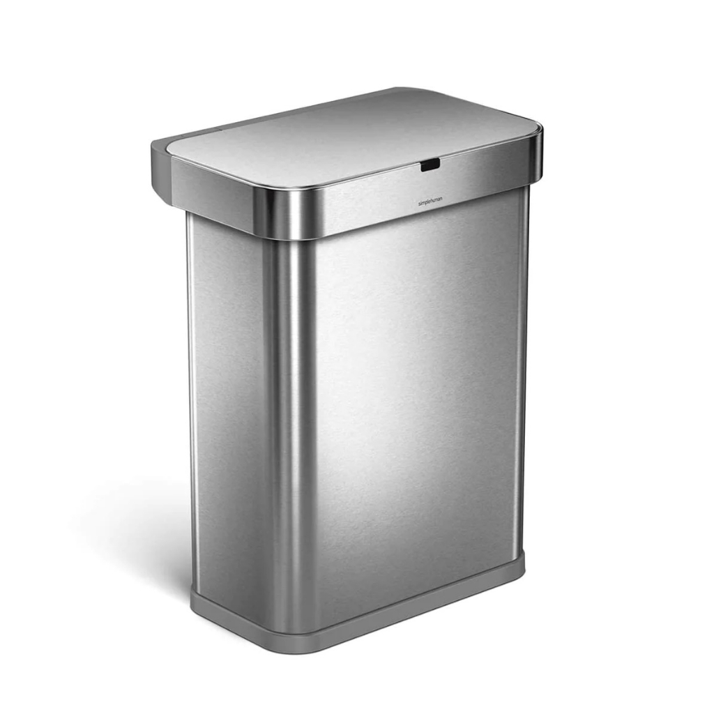 simplehuman 58L Voice + Motion Sensor Rectangular Trash Bin | Shopee ...