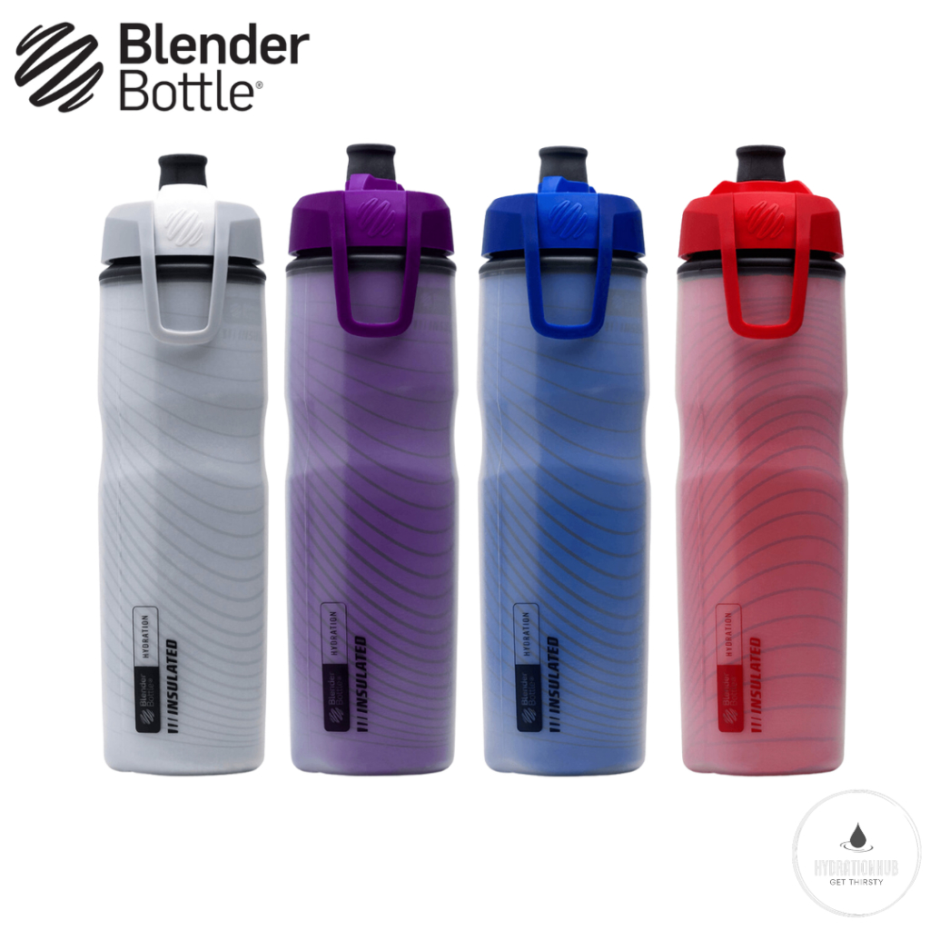 BlenderBottle Hydration Halex Squeeze Water Bottle with Straw