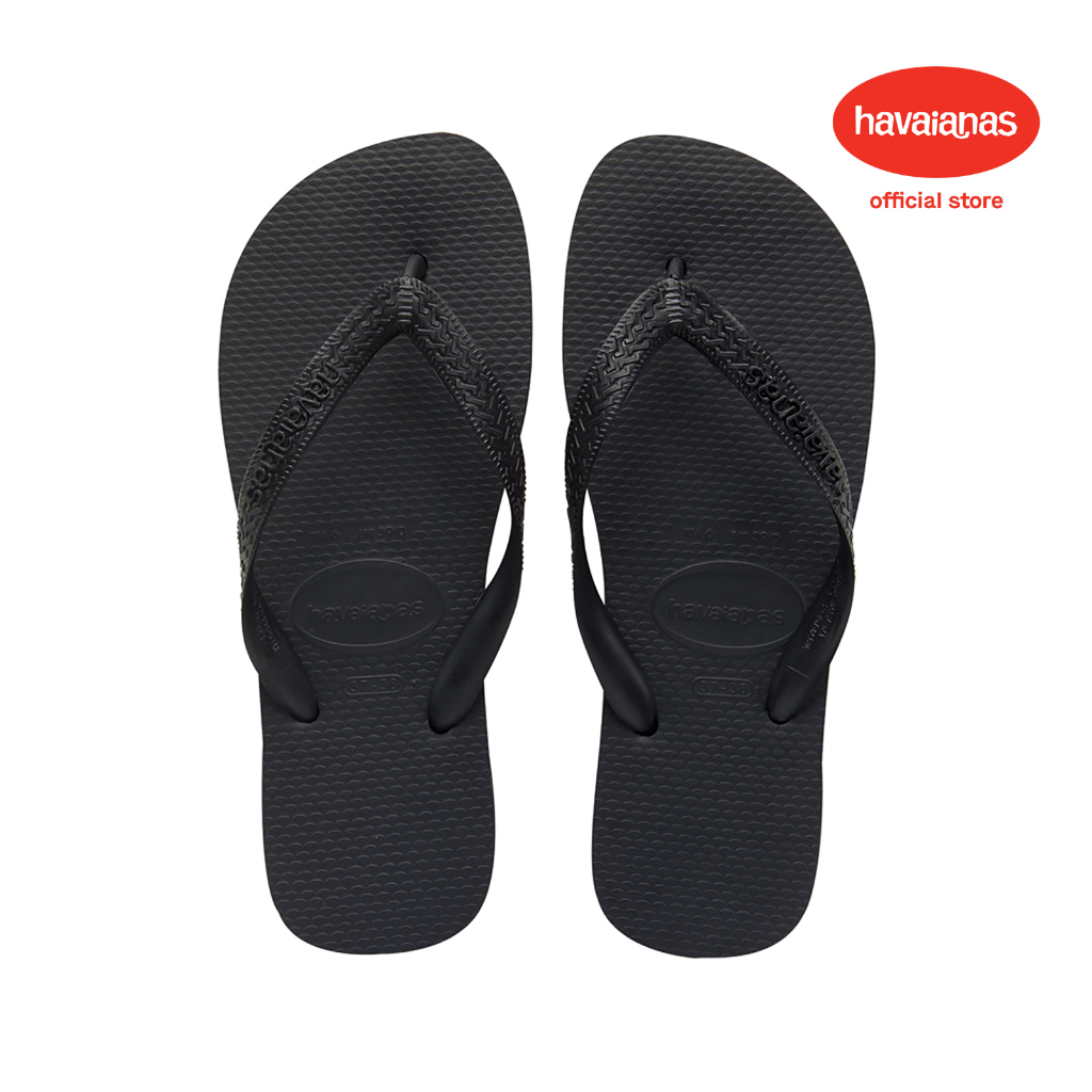 Havaianas Unisex Top - Black Flip Flops | Shopee Singapore