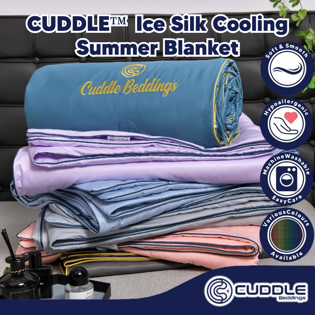 Cooling Summer Blanket/ Ice Silk Summer Blanket/ Silky Soft Light