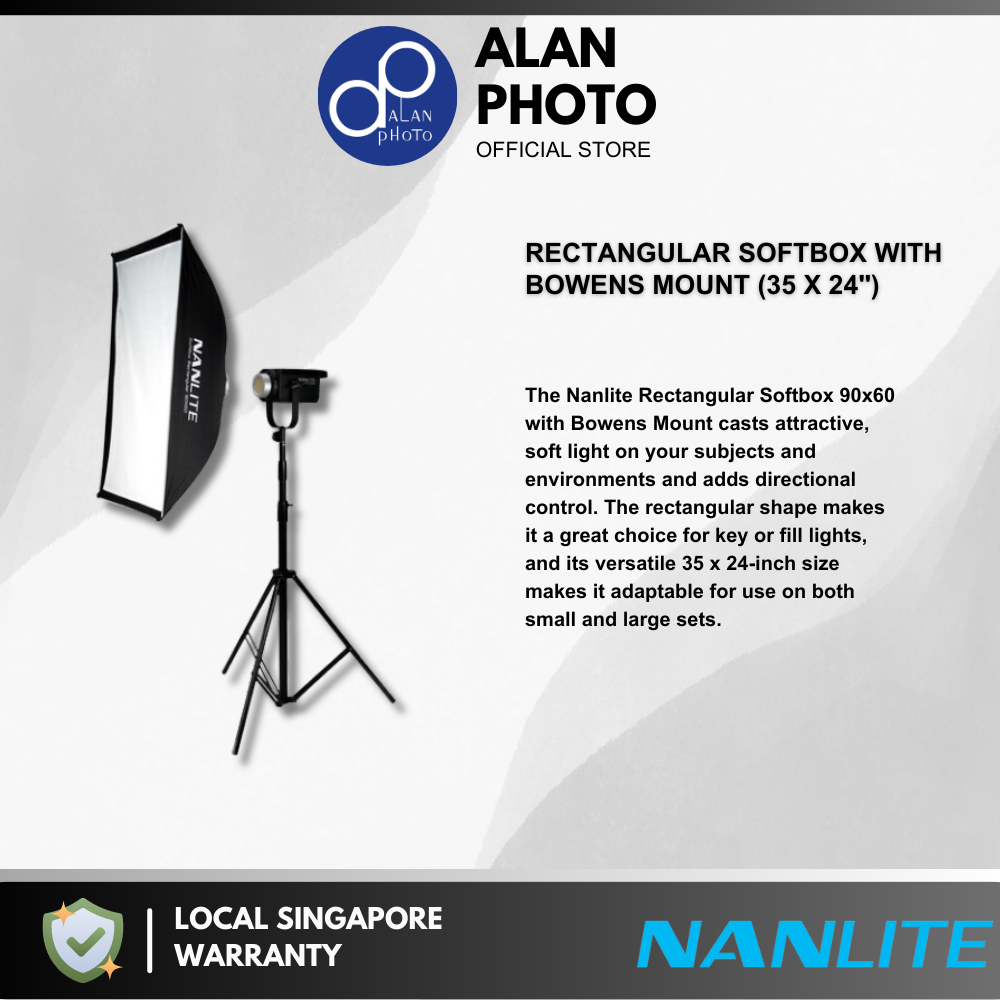 Nanlite Rectangular Softbox with Bowens Mount (35 x 24