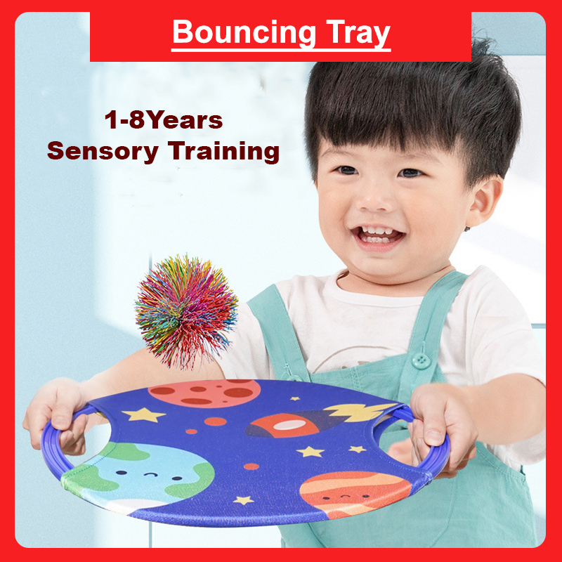 [SG Stock] Bouncing Tray Bouncing ball Spring Ring Catch Ball Toy ...