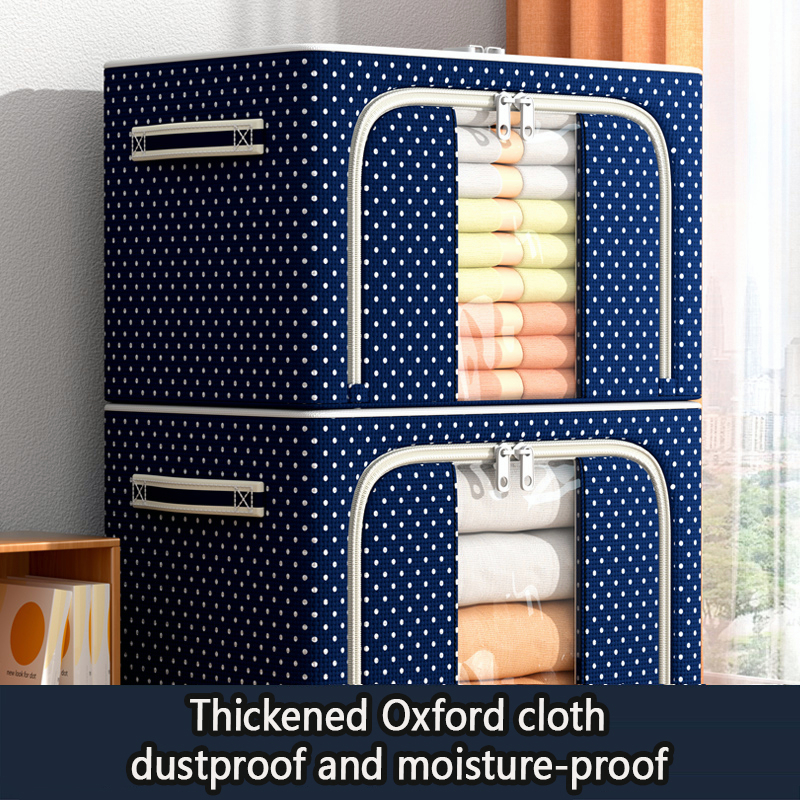 【READY STOCK】Foldable Thickened Oxford Cloth Storage Box Clothes Quilt