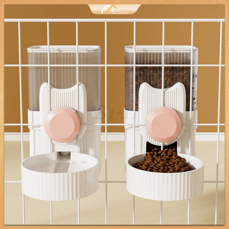 Hanging Automatic Rabbit Feeder With 1080P HD Camera,WiFi Smart APP Control 1-10 Meals A Day, 62oz Storage, Multiple Pet Cage