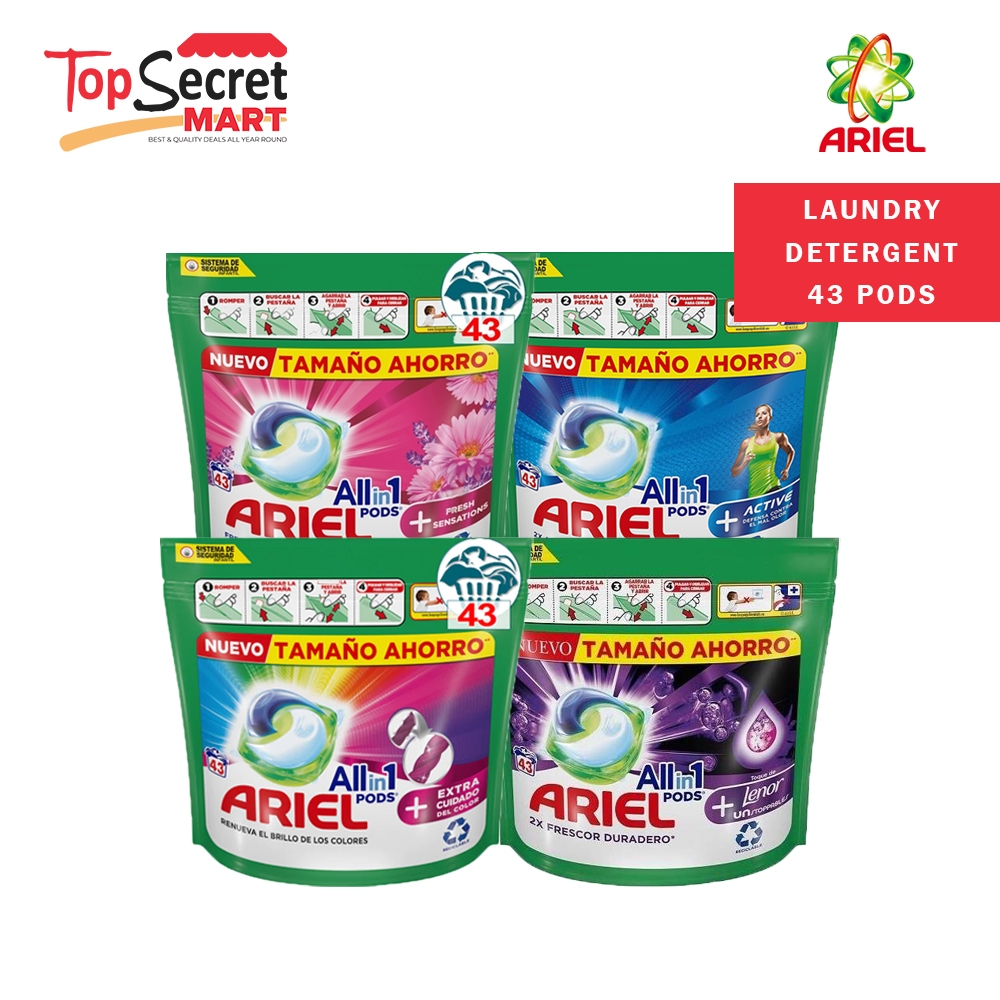 Value Bundle! Ariel Allin1 Washing Pods 43pcs Laundry Detergent