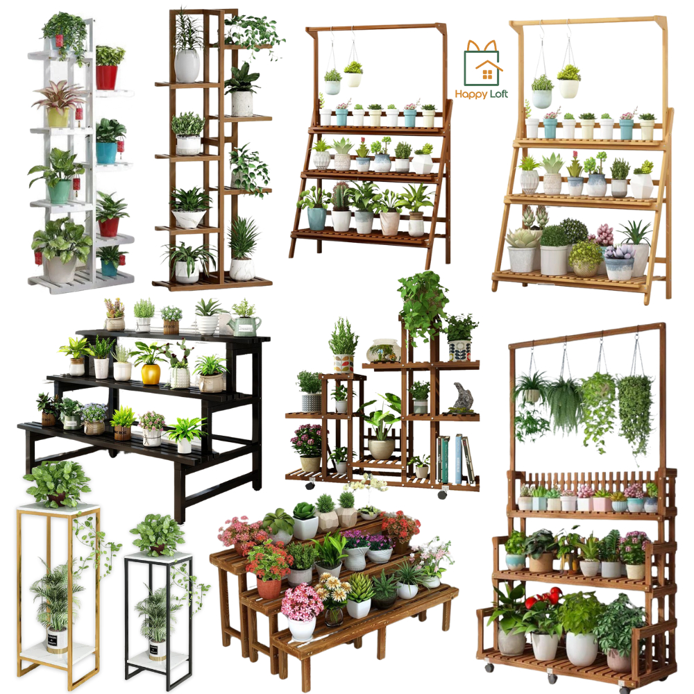 Plant Rack Plant Stand Wooden Plant Self Flower Rack For Indoor Outdoor ...