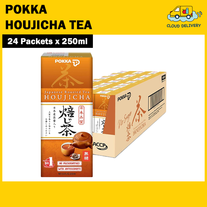 Pokka Houjicha Japanese Tea Packet (24 x 250ml) | Shopee Singapore