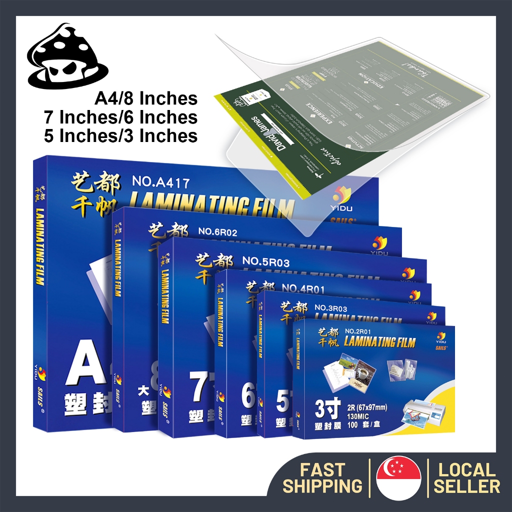 [ SG Ready Stock]Laminating Pouch A4 Size Laminate Sheet 100PCS 100 ...