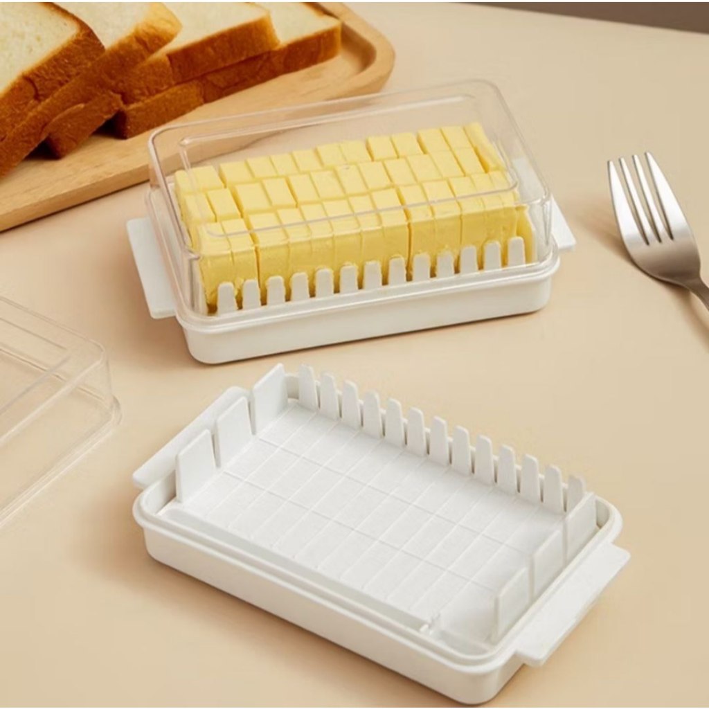 【SG Seller】 Japanese Butter Container Butter Cutter Kitchen Transparent ...